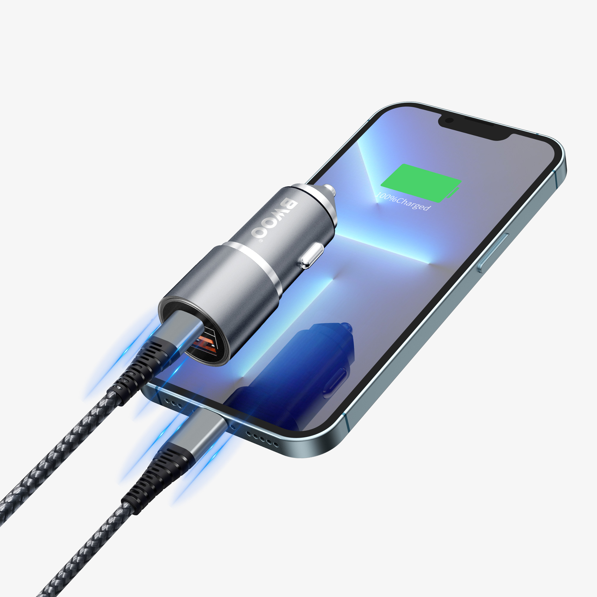 dual Output car phone charger