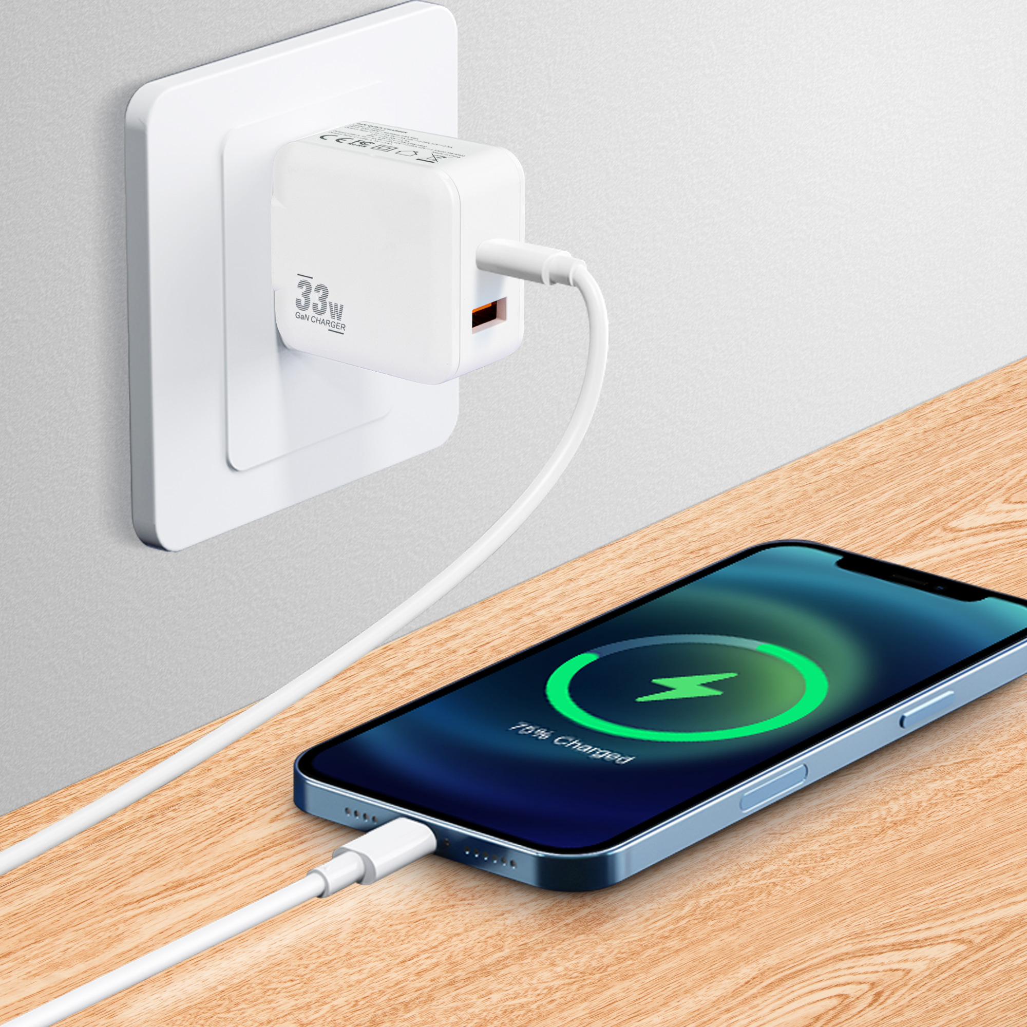 Dual Port GaN Wall Charger