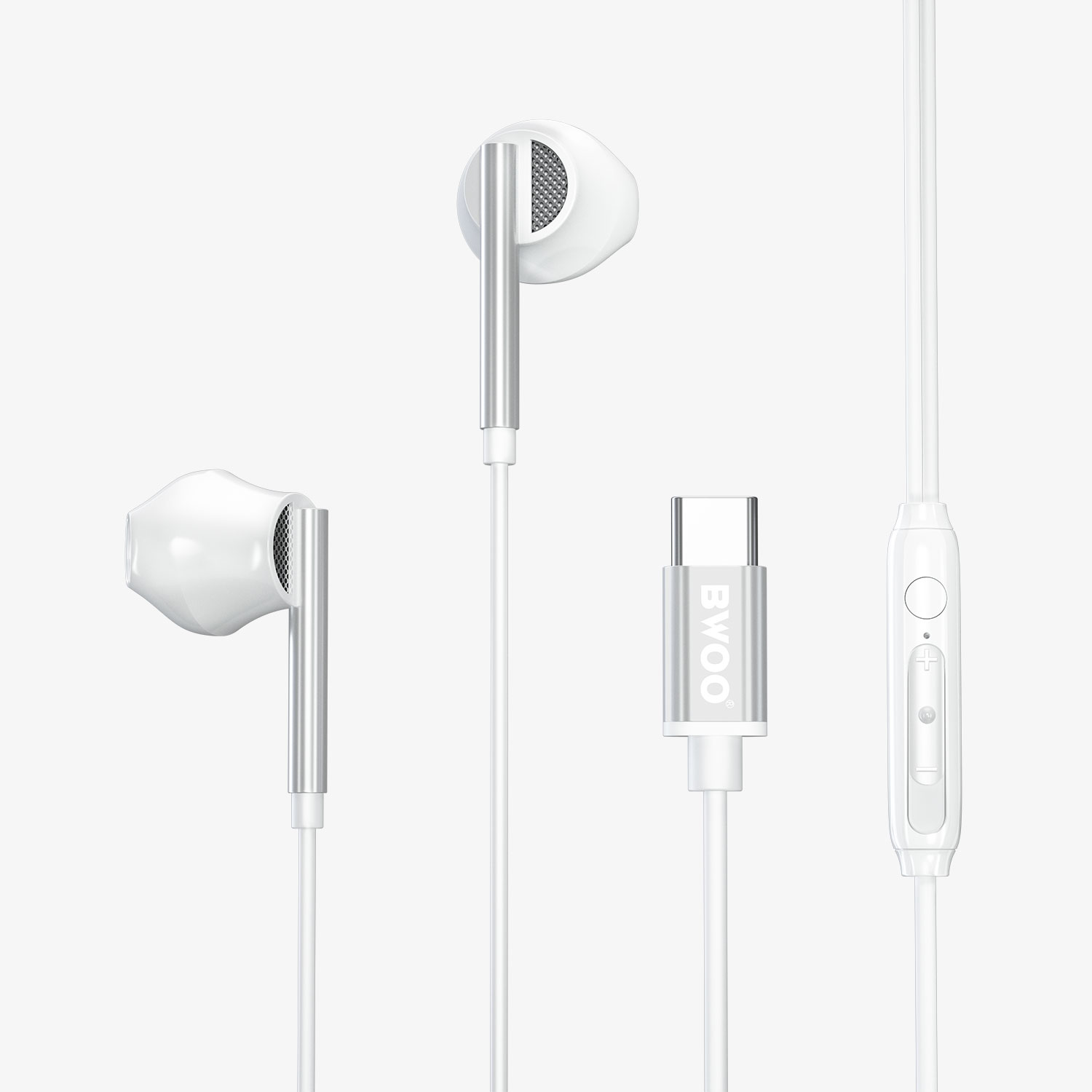 half in ear USB-C wired earphone