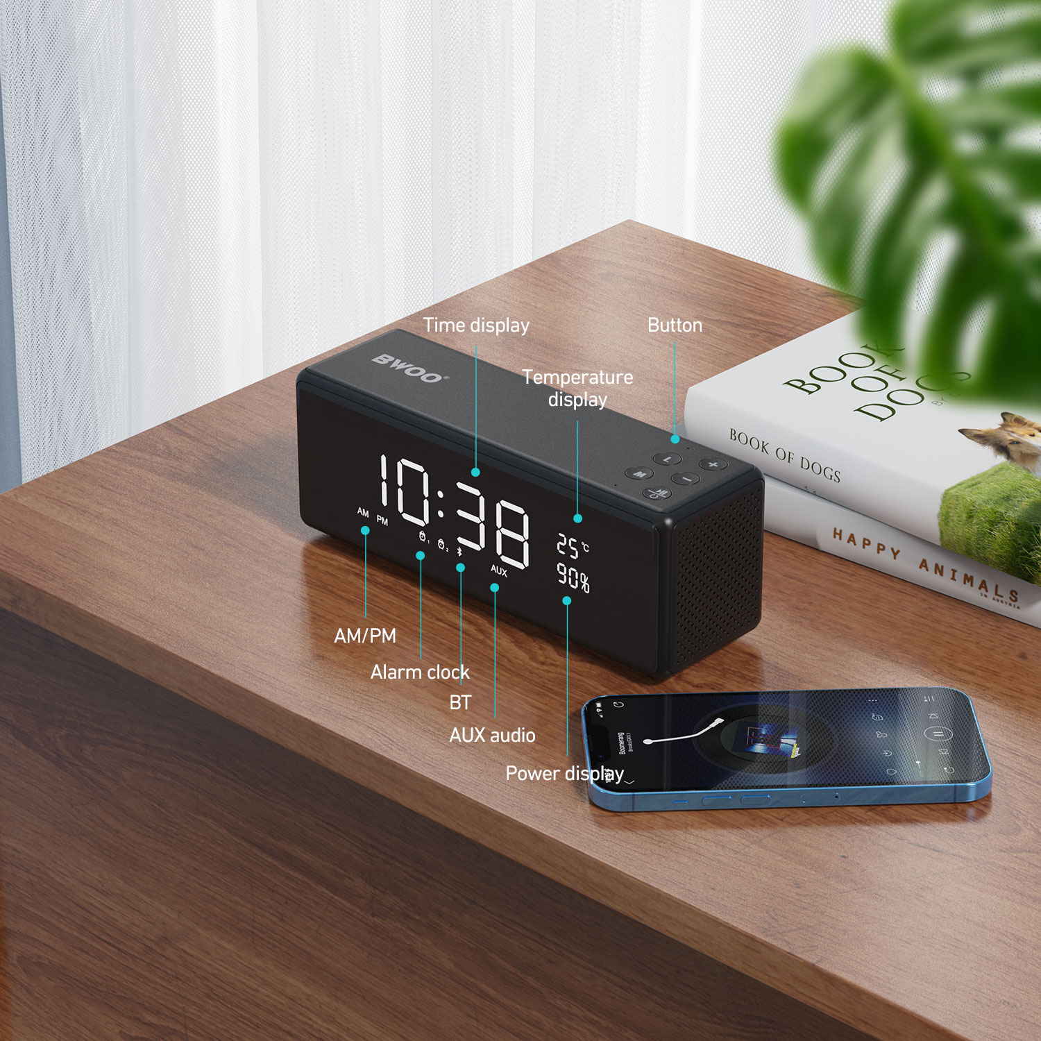 wireless speaker with digital display