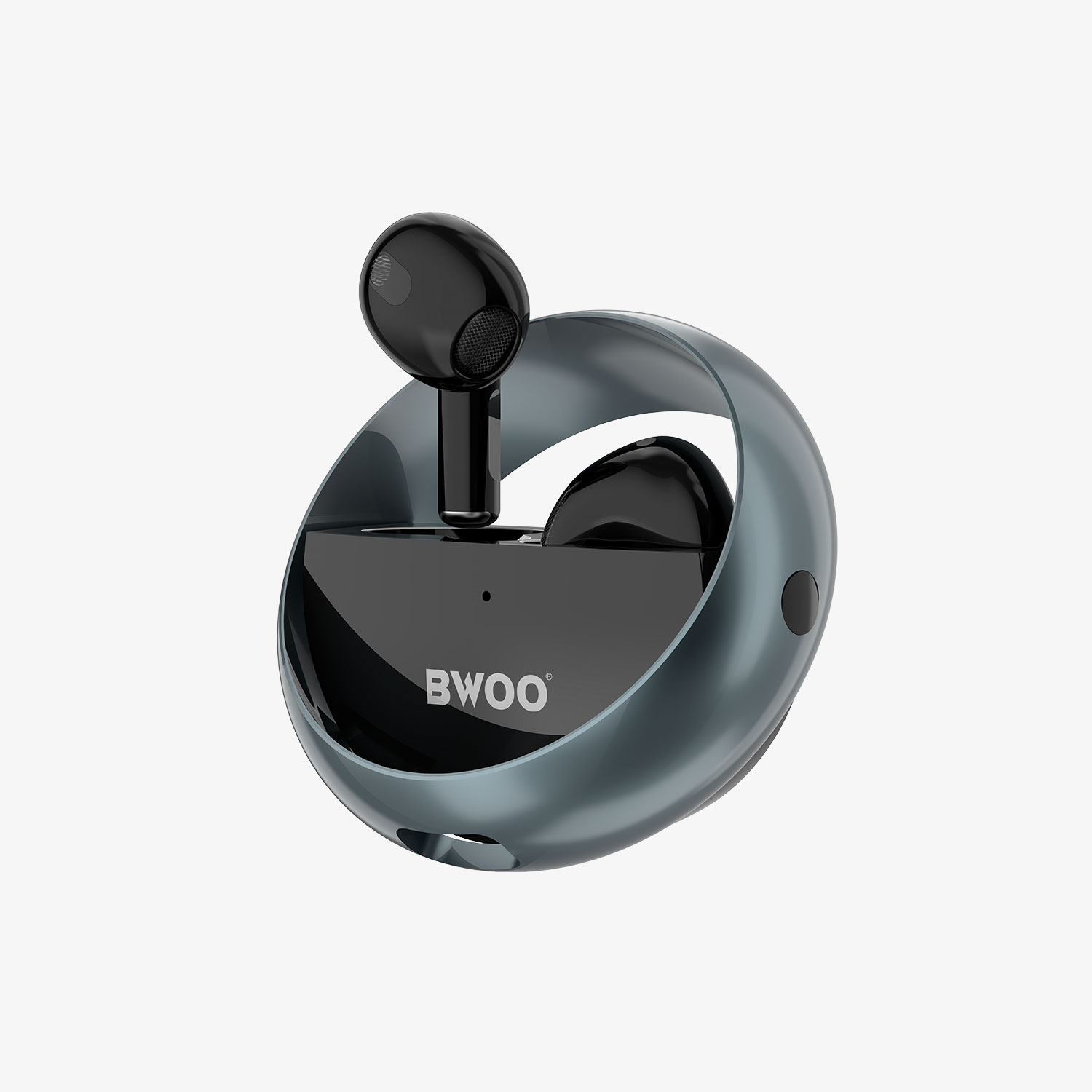 Half-in-ear Wireless Earbuds Rotary Opening BT V5.1-Wireless earphone ...