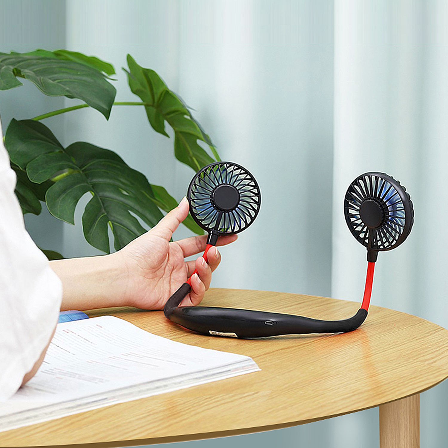 wearable mini fan