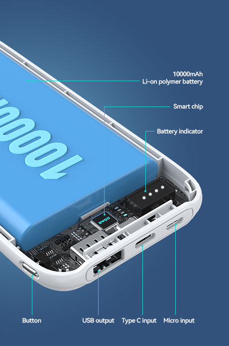 10000mah li-on ploymer battery