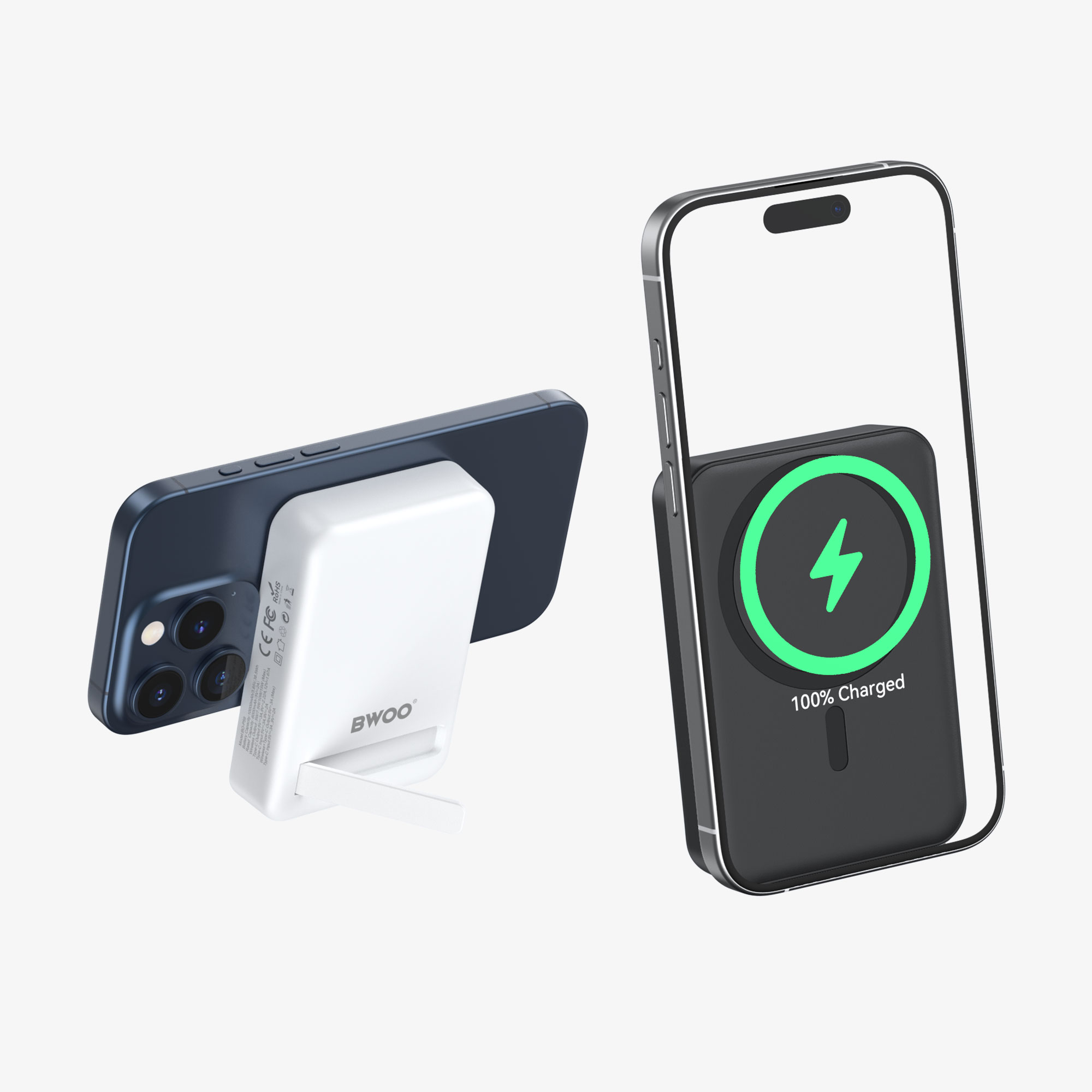 mag safe power bank with kickstand