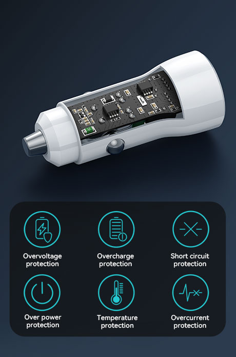 2 port car charger Type-C