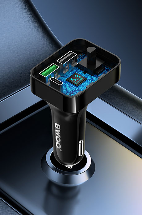 3-port-USB-C-car-charger