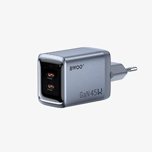 BWOO GaNex 45W Dual Ports USB-C GaN Charger