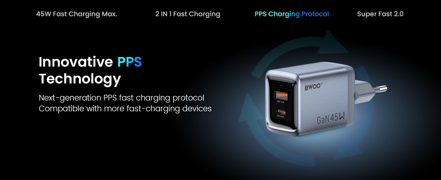 BO-CDA240 45W Charger with PPS Protocol