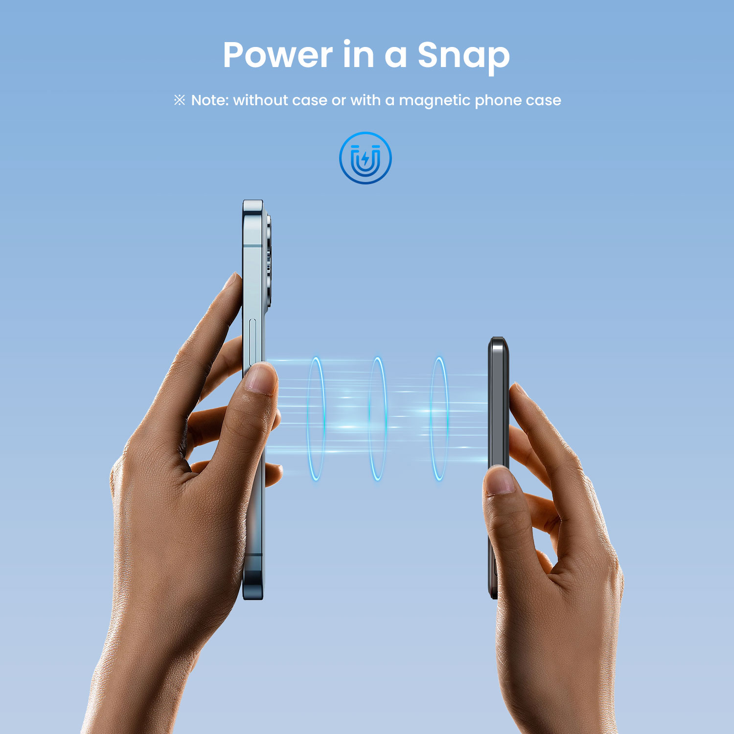 Magnetic Power Bank with Strong Attrachment