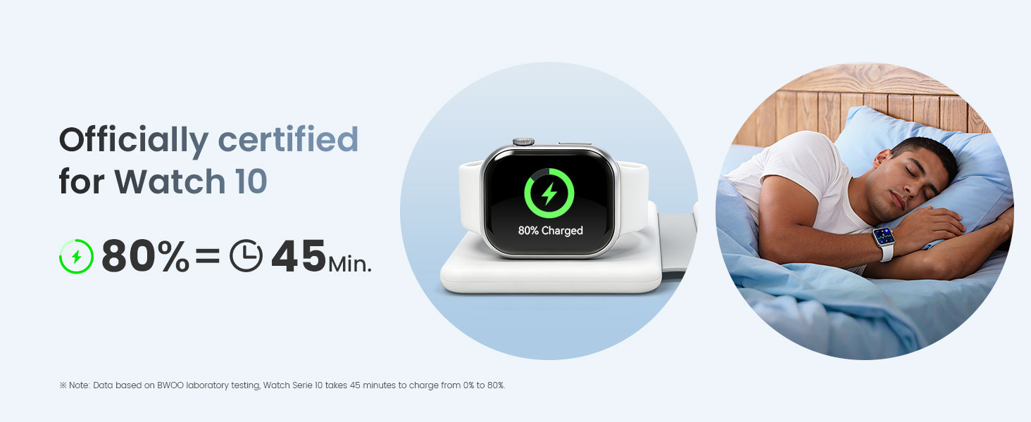 Wireless Charger with Watch Certification