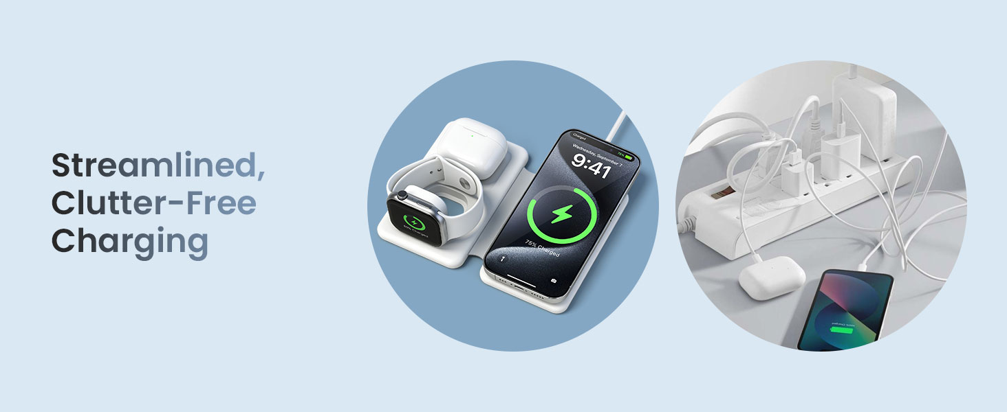 BO-WL24 Wireless Charging Station for Clutter-Free Charging