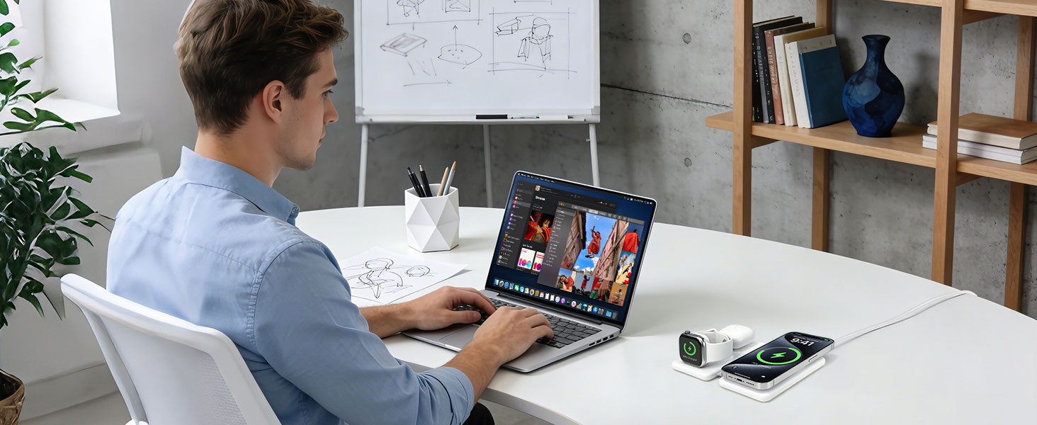 BO-WL24 Wireless Charging Station for Working