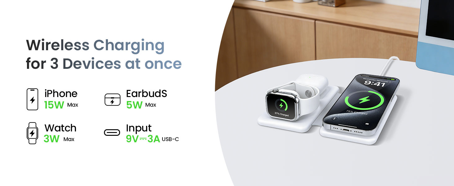 BO-WL24 Wireless Charger for 3 Devices