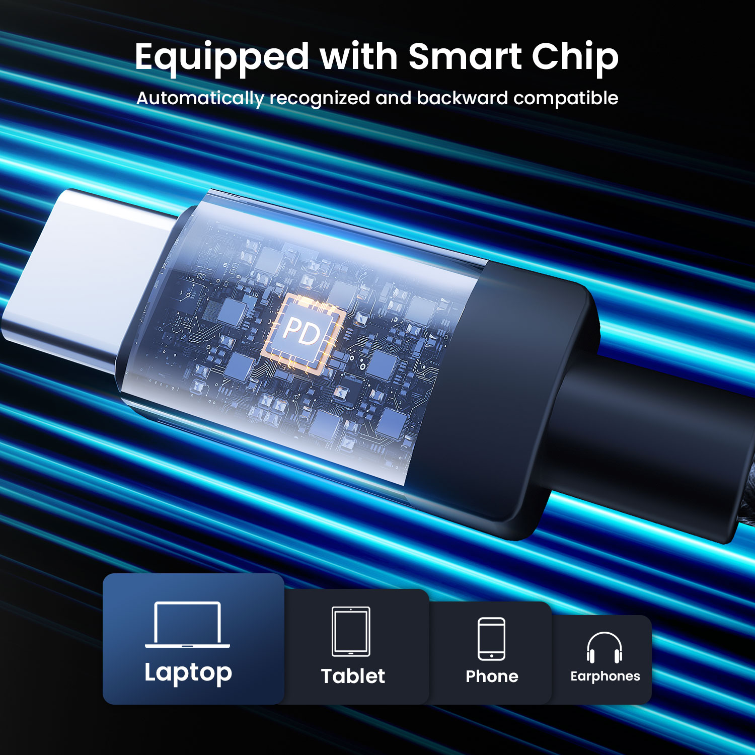 BO-X401C 15W USB C Cable with Smart Chip