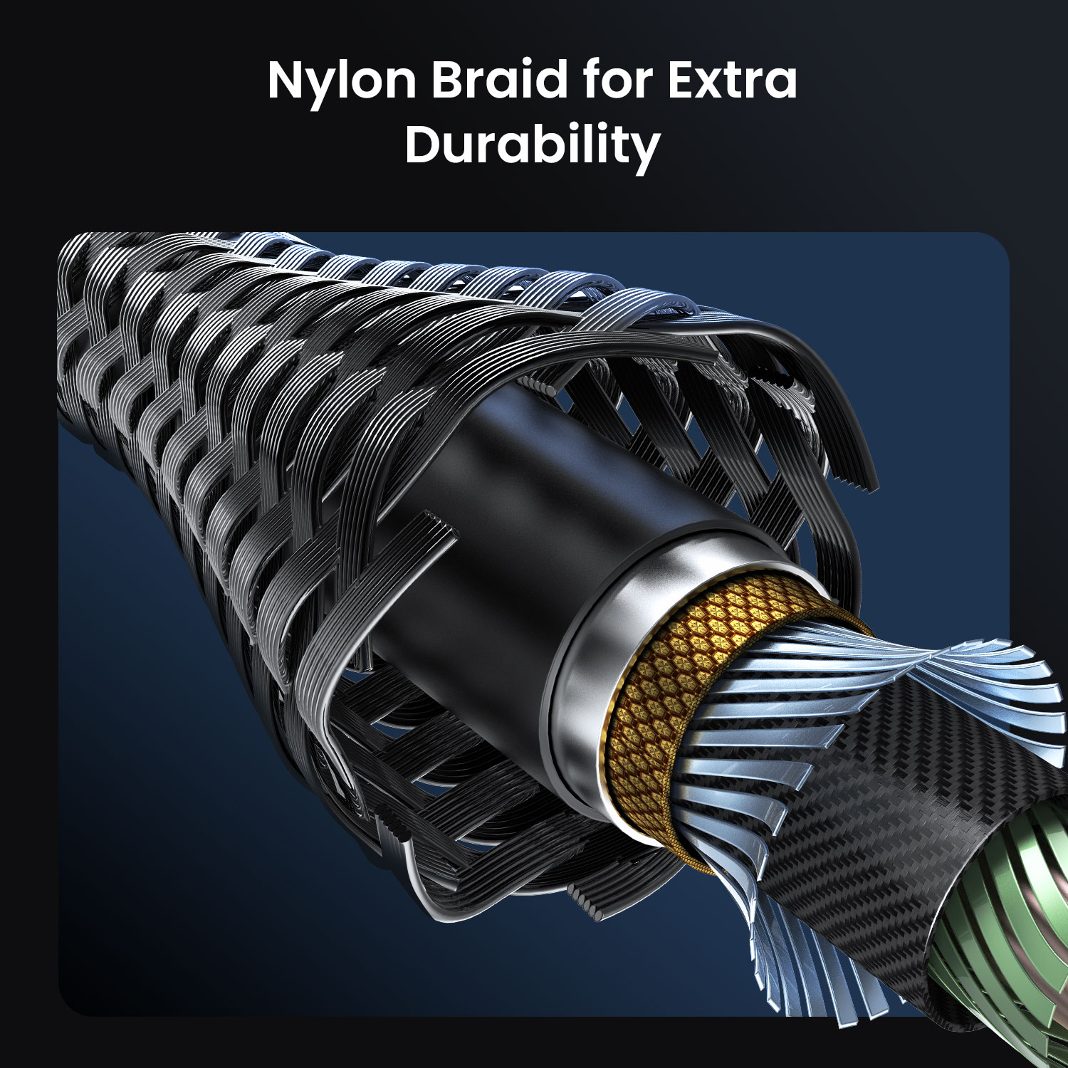 BO-X401C Durable Nylon Braid Cable