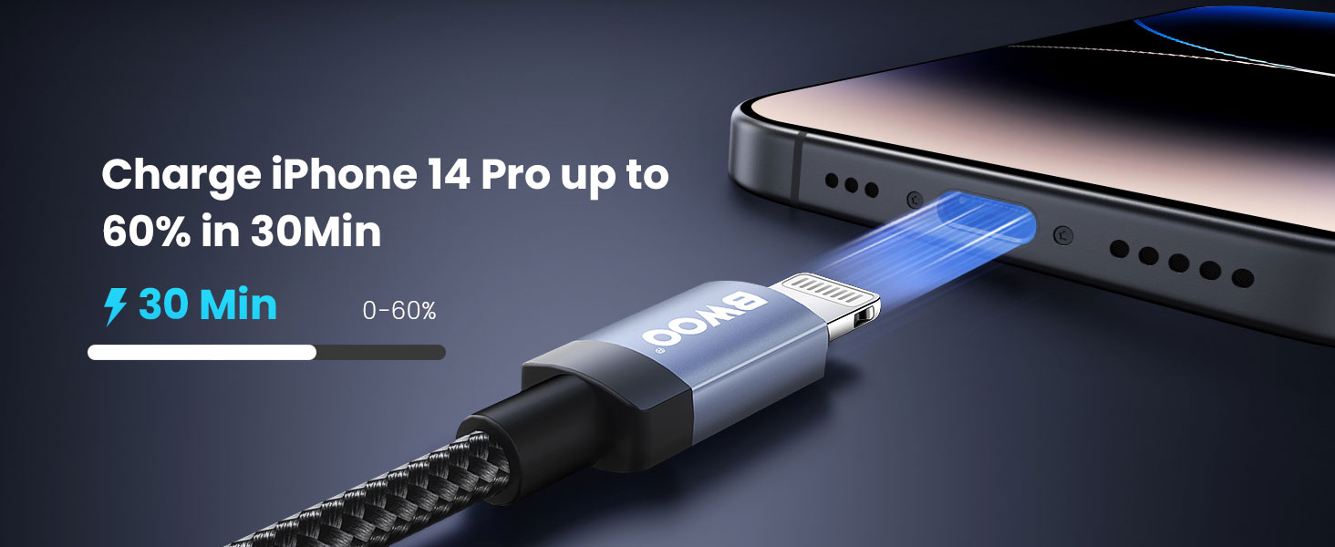 BO-X401L 15W Lightning Cable for iPhone