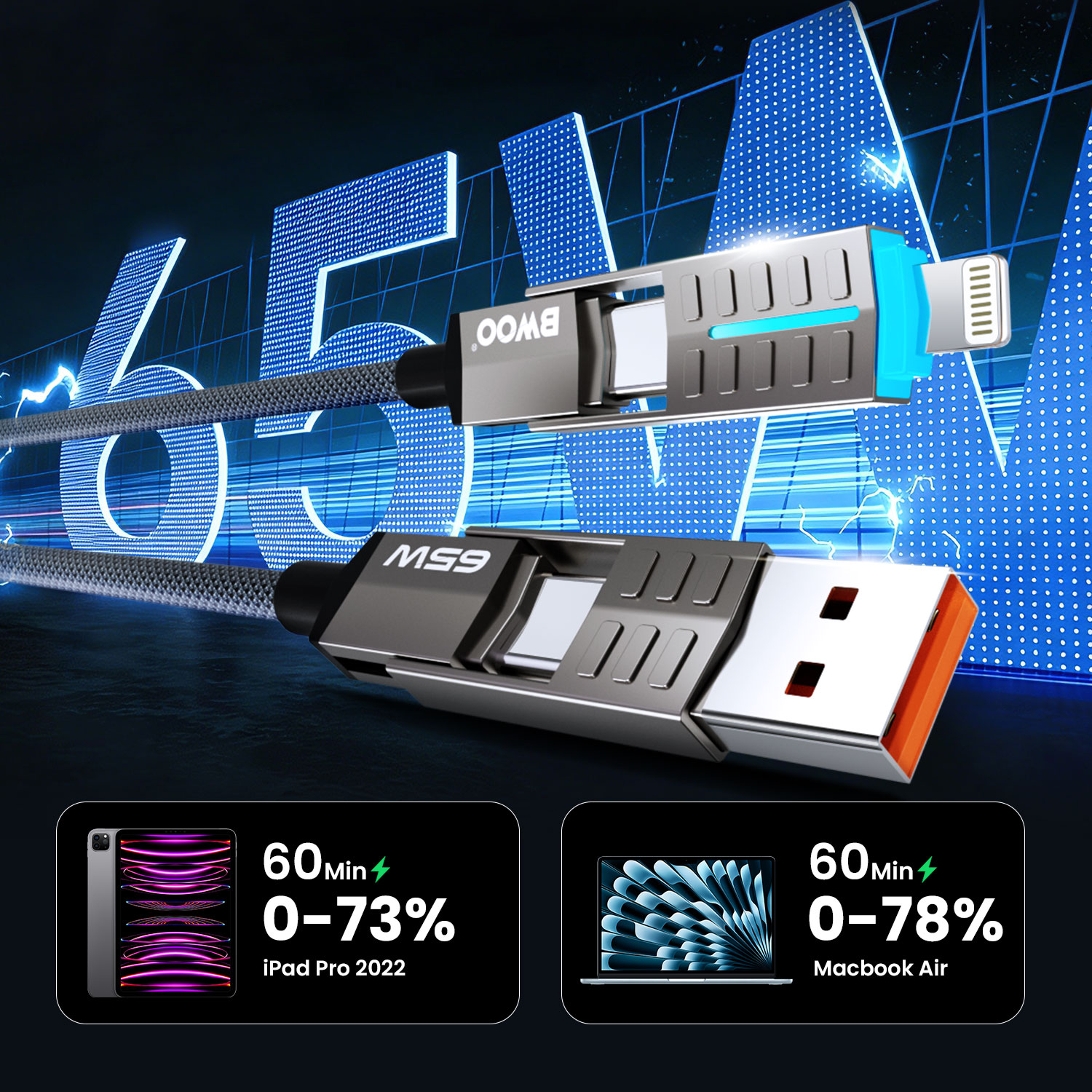BO-X410 Multi-port Universal Cable by BWOO