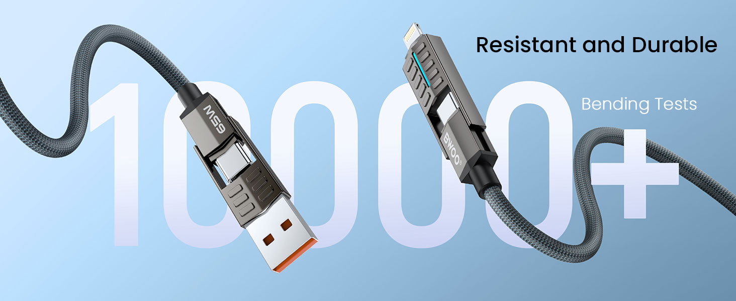 11. Durable nylon braided BWOO BO-X410 charging cable