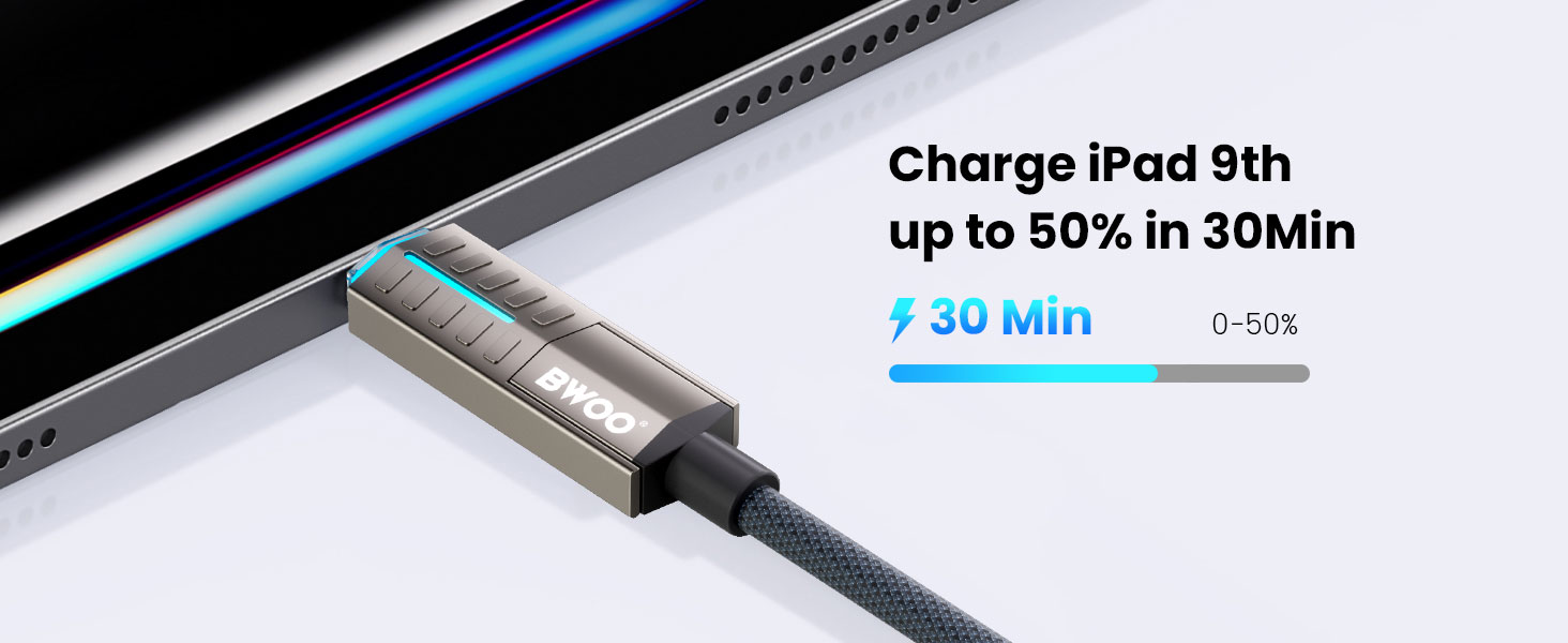 BWOO BO-X410 65W 4-in-1 Data Cable for iPad