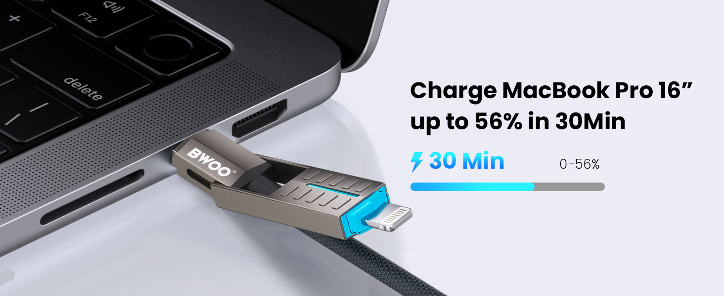 BWOO BO-X410 65W 4-in-1 Data Cable for Macbook
