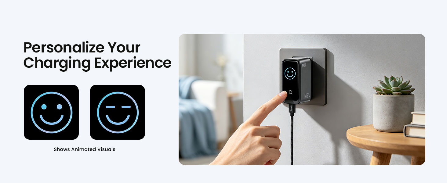 BWOO 67W Smart Charger with UI