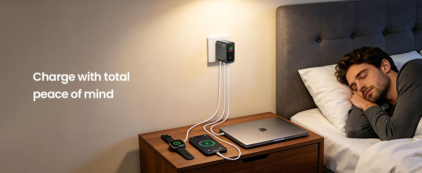 BWOO smart charger with sleeping mode protection