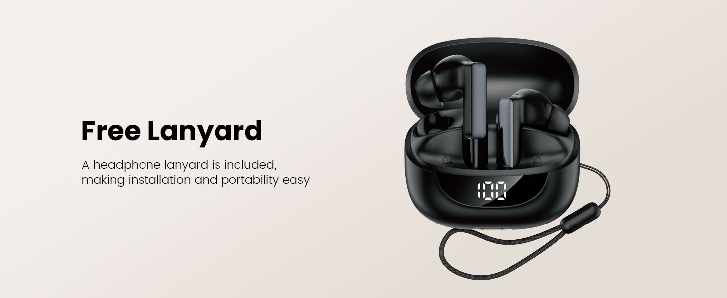 BWOO portable noise cancelling earbuds