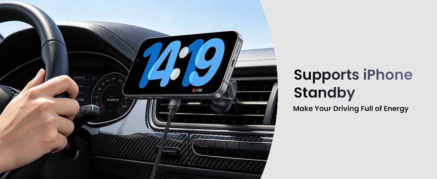 BWOO magsafe car phone mount for iphone
