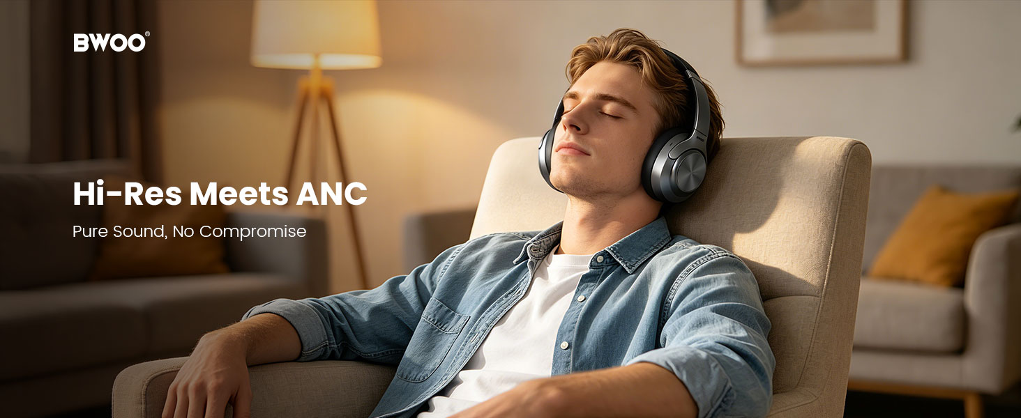 BWOO Hi-Res Wireless Headphone