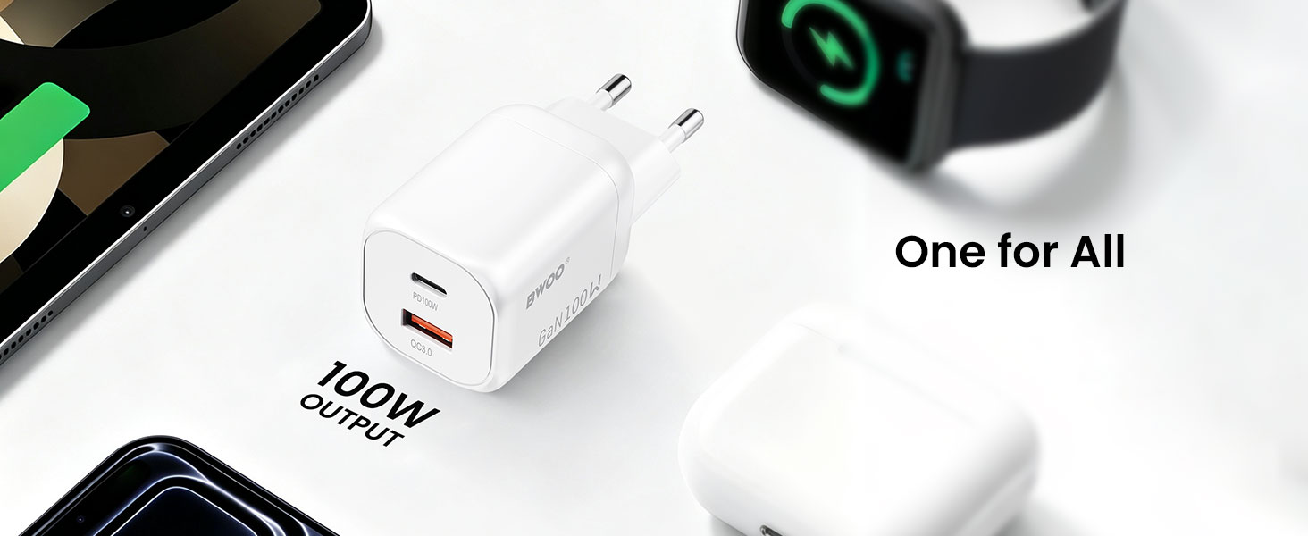 BWOO 100w gan charger suitable for smart devices