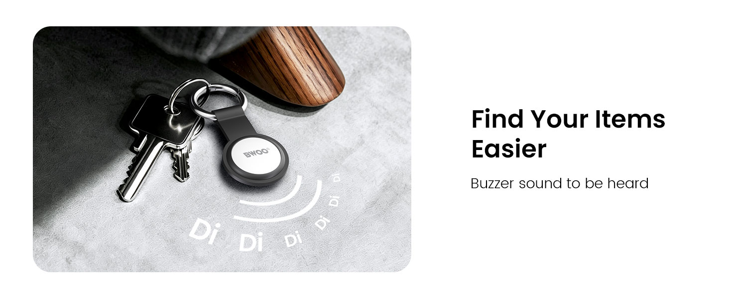 BWOO Smart Tracker Tag with Sound Finding