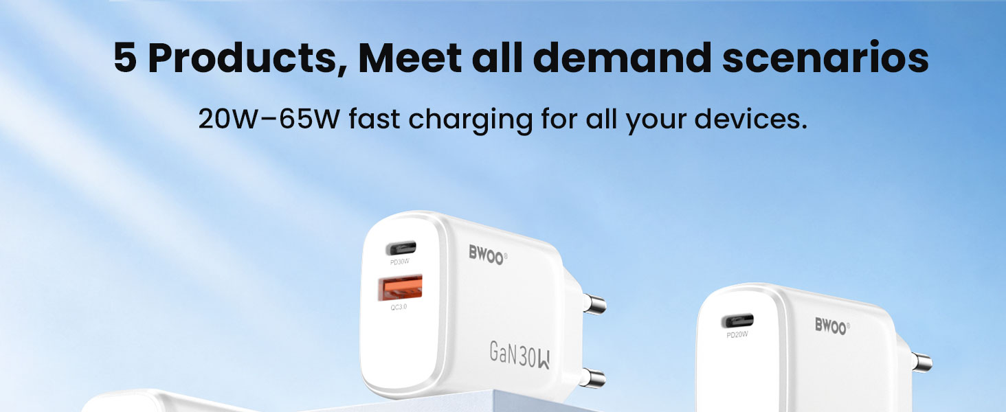 Compact 30W Charger for Home and Office