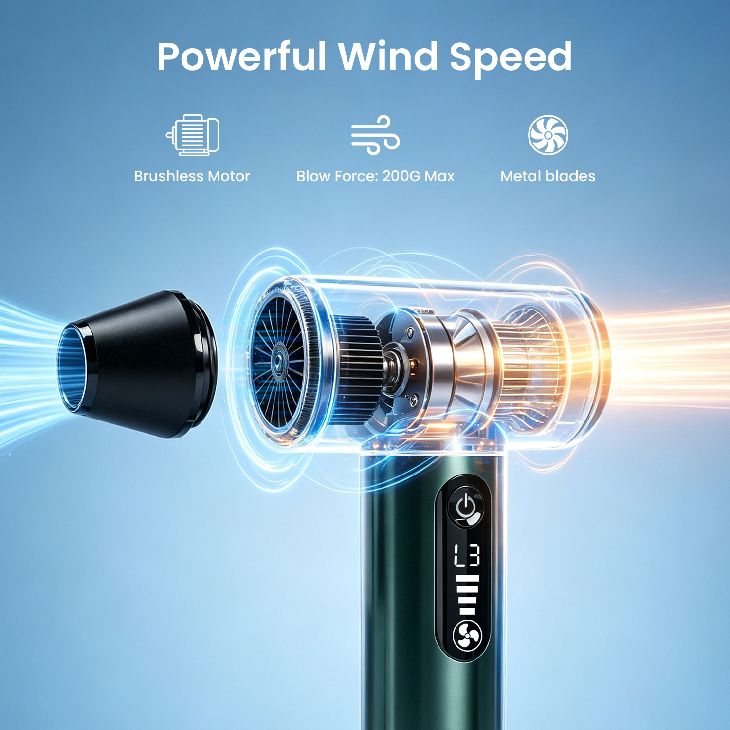 130000RPM High-Speed Compressed Air Duster