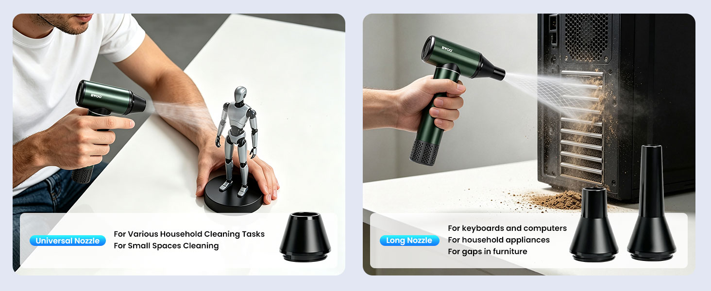 Portable Air Duster for Keyboard and Computer Cleaning