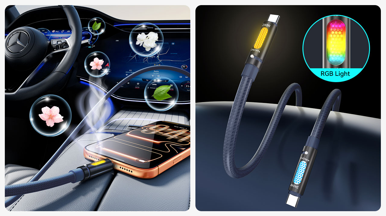 USB-C to USB-C Aromatherapy Charging Cable